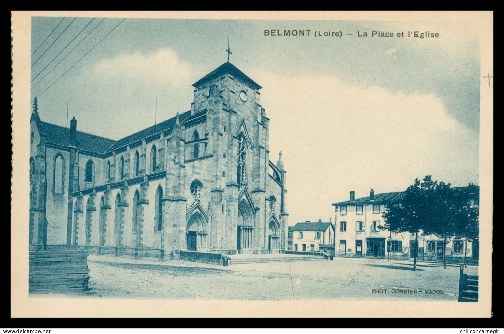 * BELMONT - Place Et Eglise - Photo CIM - Belmont De La Loire