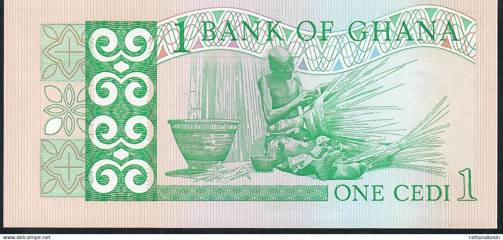 GHANA   P17a    1   CEDI    1982  #BE    UNC. - Ghana