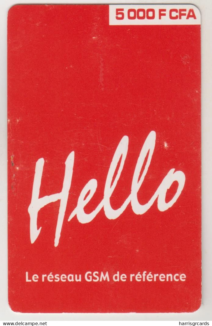 SENEGAL - Sentel Mobile Refill , Hello Red Card, 5,000 CFA, Used - Senegal