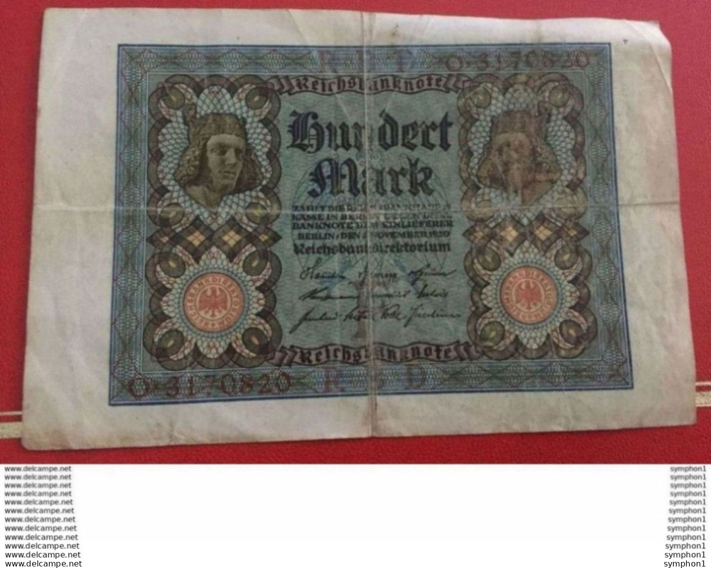 Billets Allemands De Collection De 1920, 1922 Et 1923 - 100.000 Mark