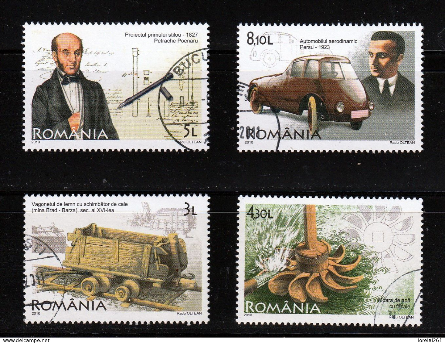 2010 - Inventeurs Roumains Mi No 6481/6484 - Used Stamps