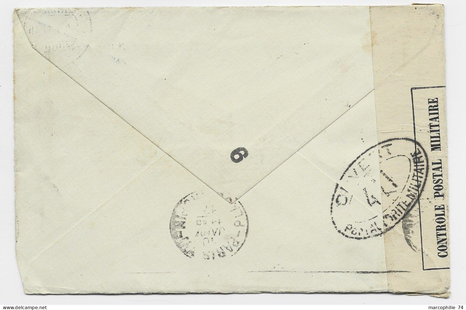 HELVETIA SUISSE 25C LETTRE COVER GENEVE 12 8.1.1917 CHAMPEL TO FRANCE CENSURE OUVERT 411 - Poststempel