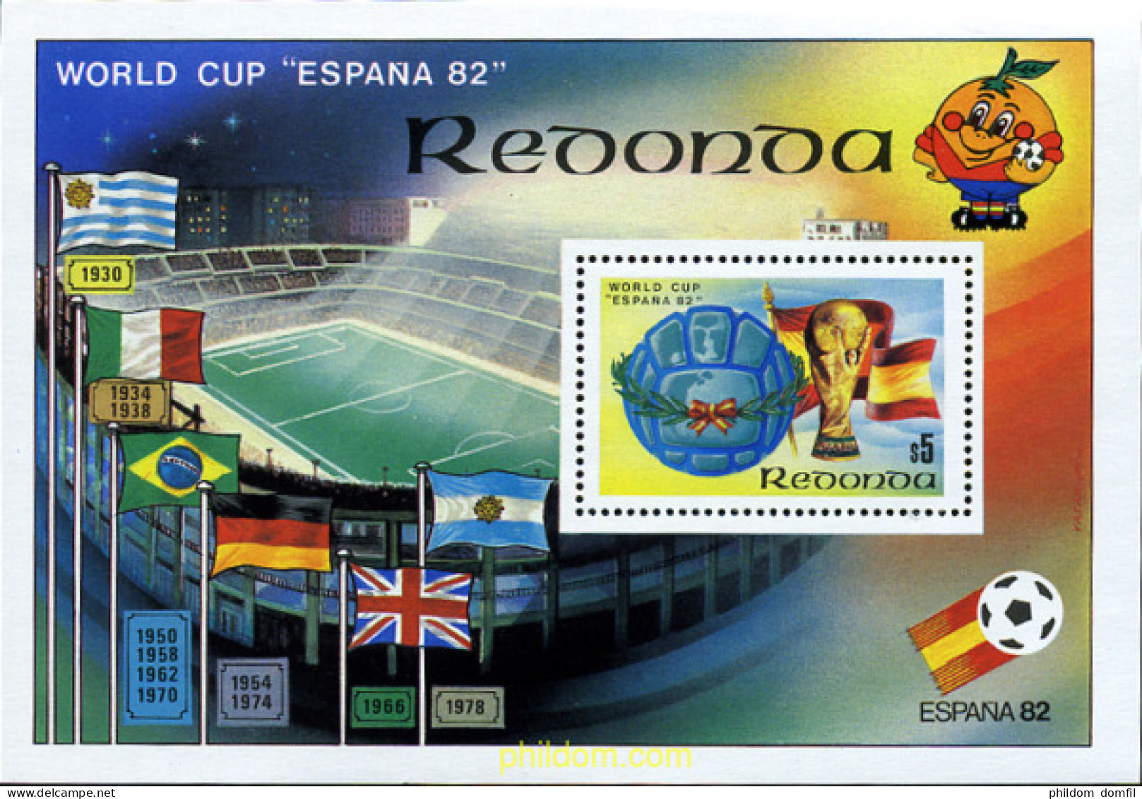 232994 MNH REDONDA 1981 COPA DEL MUNDO DE FUTBOL. ESPAÑA-82 - Otros & Sin Clasificación