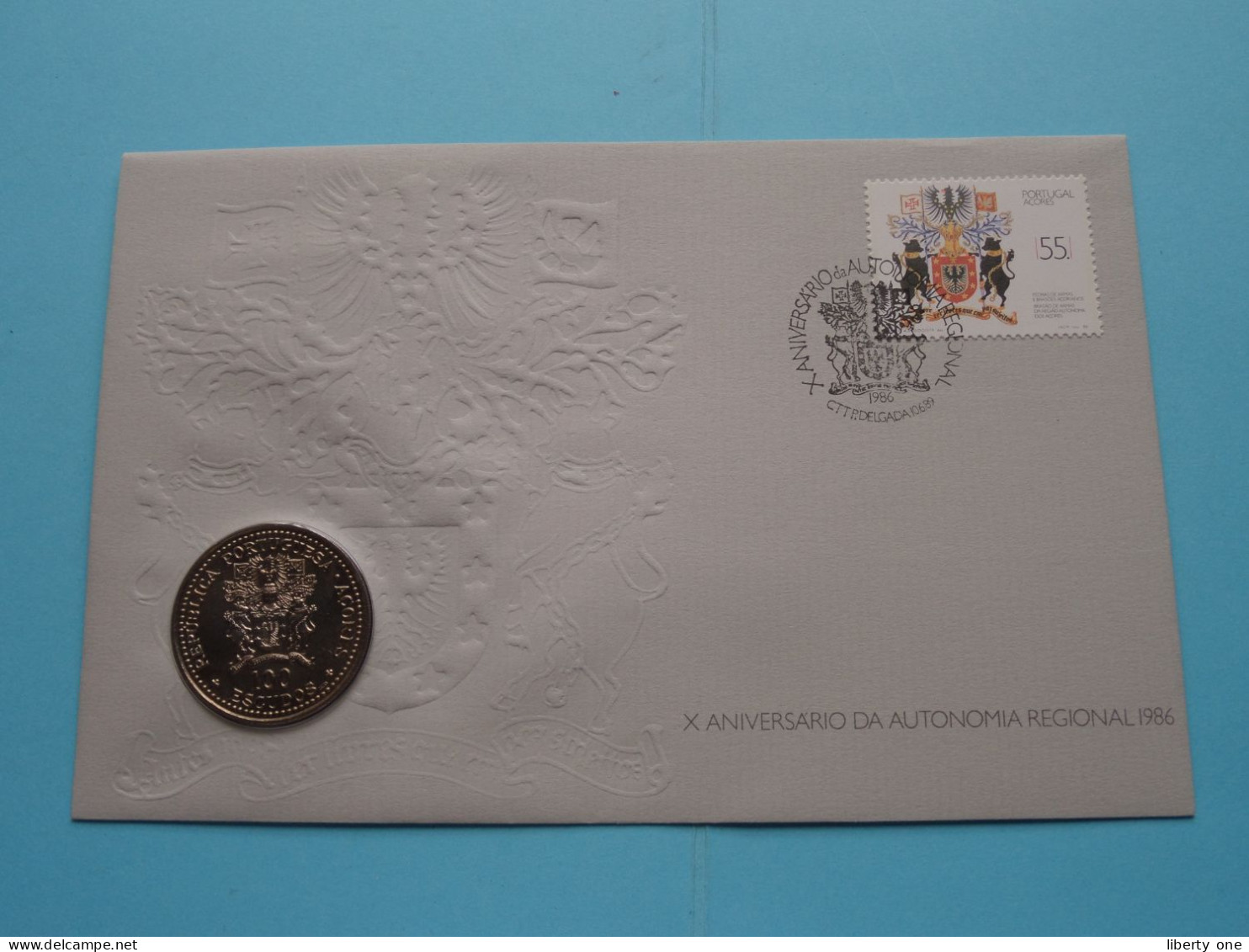 100 Escudos ( Republica Portuguesa Açores ) 1986 UNC ( See SCANS ) Numisbrief ( Can Be Send Without Or Folded Letter ) ! - Azores