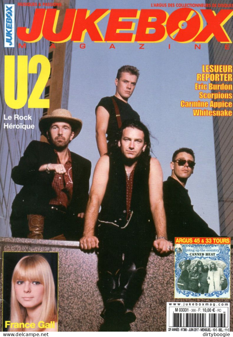 Juke Box Magazine N° 366 - Juin 2017 - U2 - Música