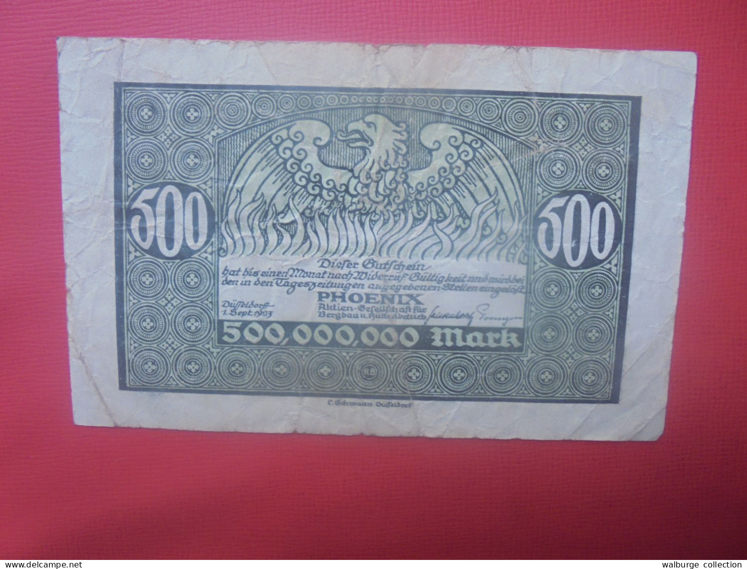 DÜSSELDORF 500 MILLION 1923 - Collections