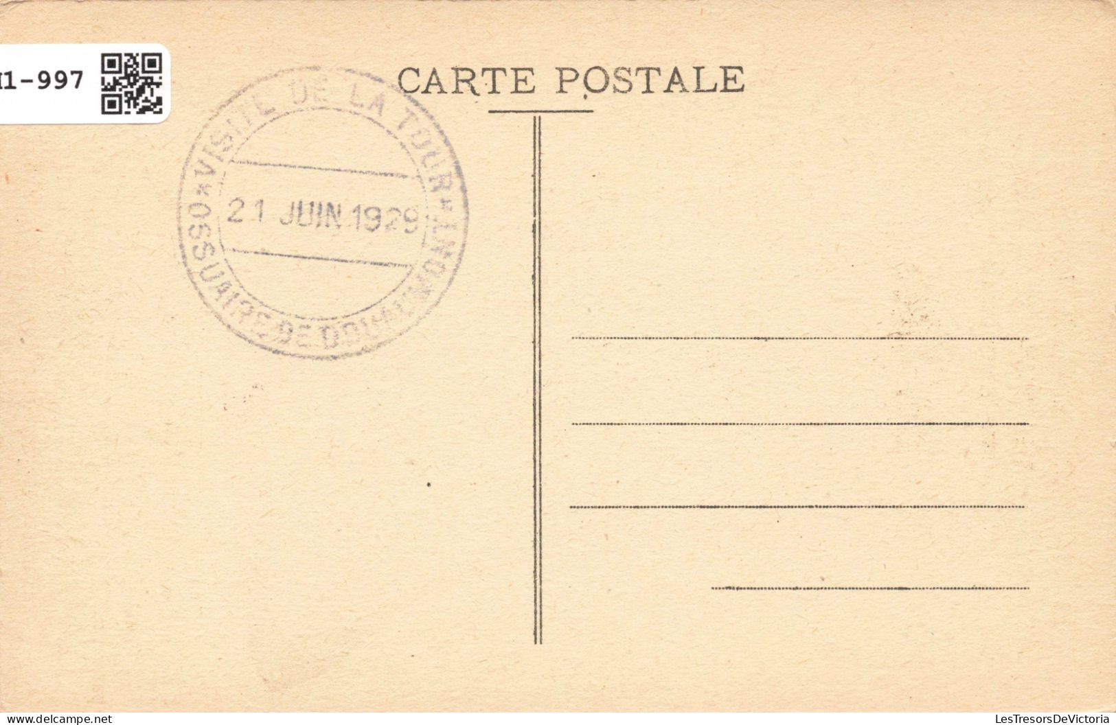 ARTS - OBJETS D'ART - LE "BOURDON" Des 400.000 MORTS DE VERDUN - "LOUISE ANNE CHARLOTTE" - Carte Postale Ancienne - Objets D'art