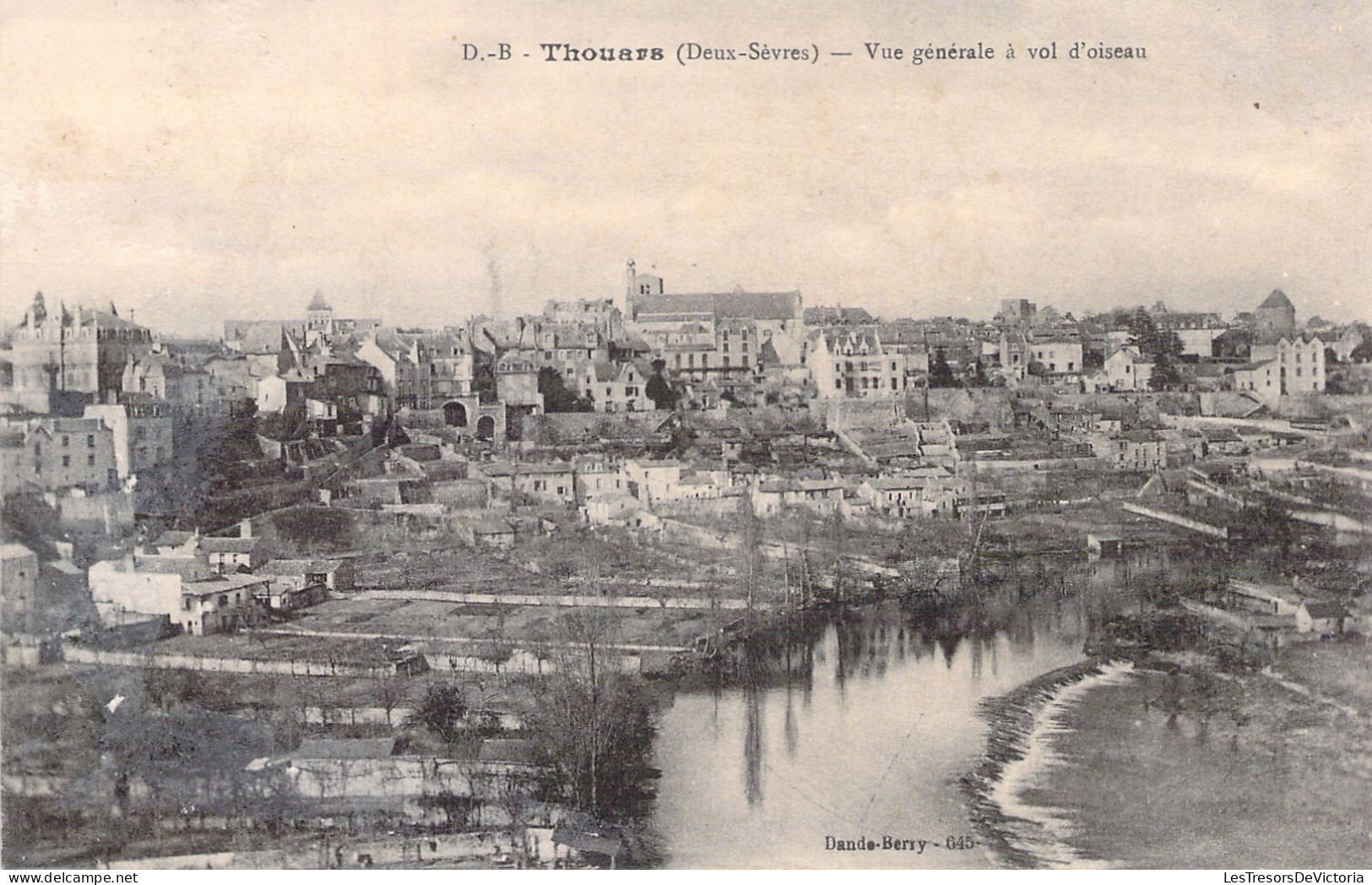 FRANCE - 79 - THOUARS - Vue Générale à Vol D'oiseau - Carte Postale Ancienne - Thouars