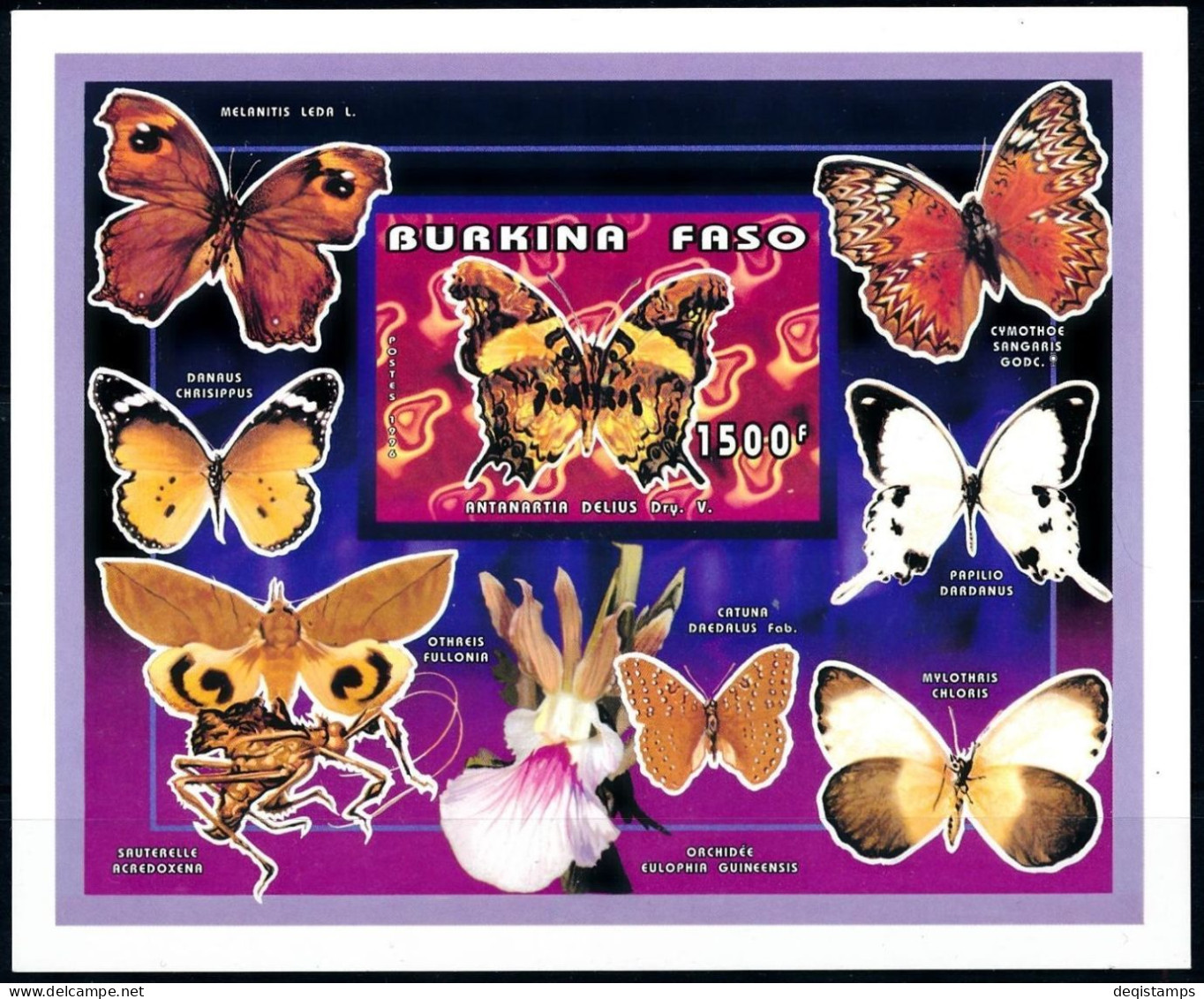 Burkina Faso 1996 - Insects Butterflies MSS  MNH** - Burkina Faso (1984-...)