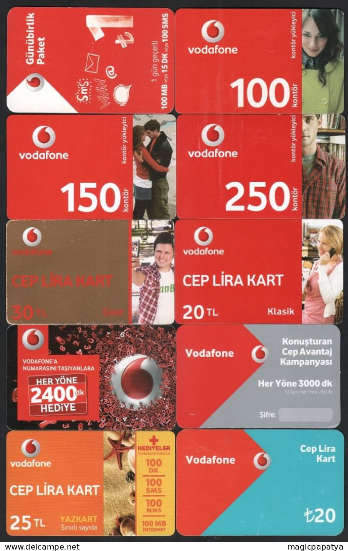 Vodafone Cards Lot (30 Pcs) - Lots - Collections