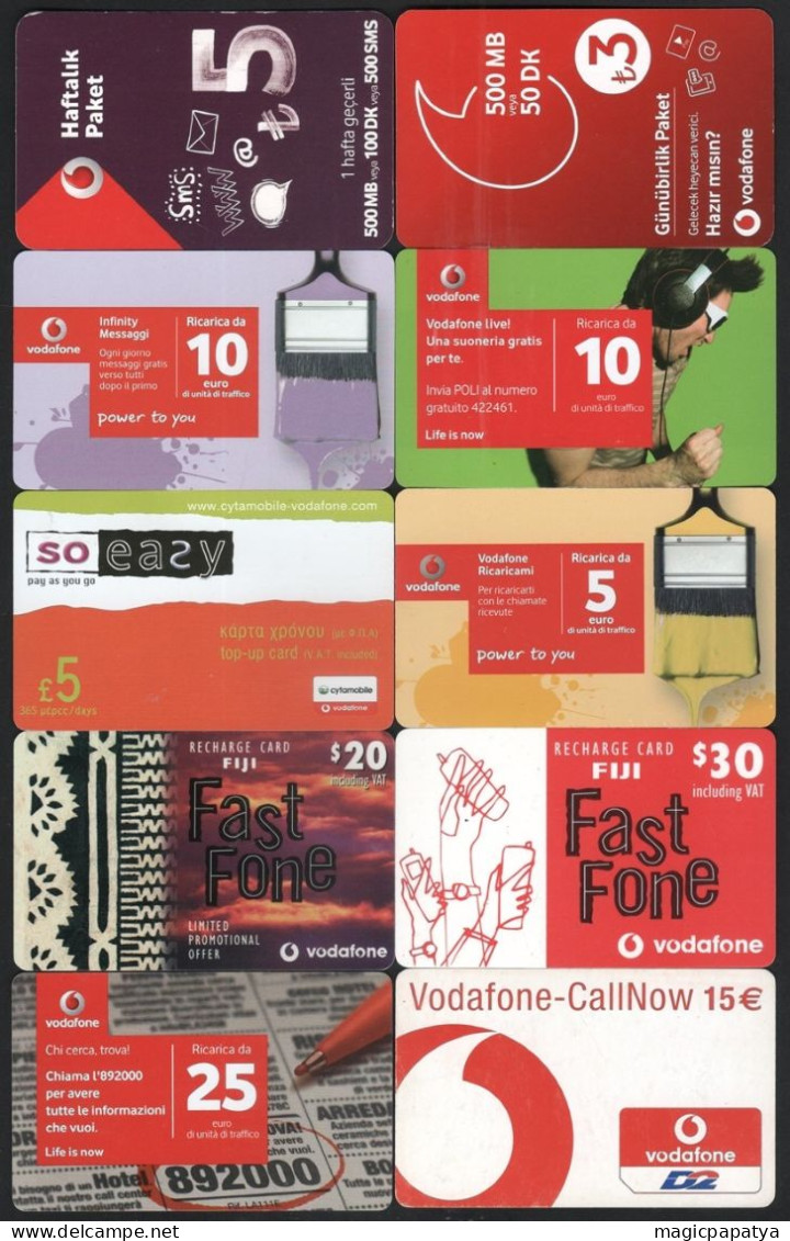 Vodafone Cards Lot (30 Pcs) - Lots - Collections