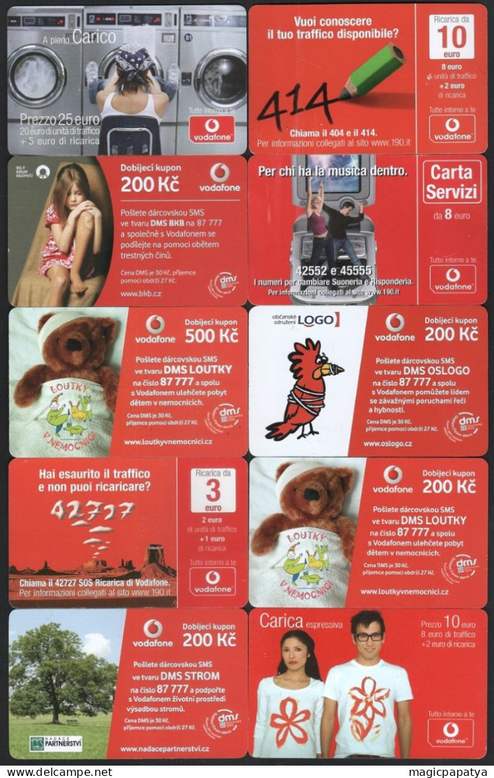 Vodafone Cards Lot (30 Pcs) - Collections