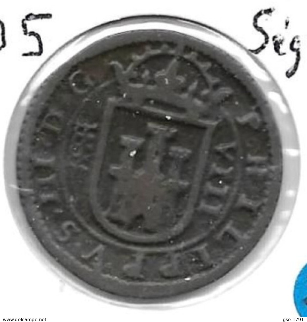 ESPAGNE PHILIPPE III  8 Maravédis 1605  Ségovie  TTB - Monete Provinciali