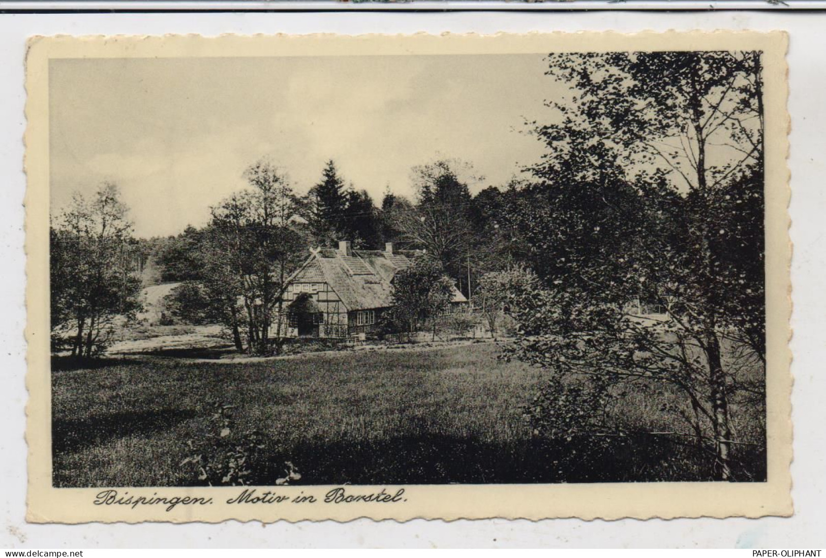 3045 BISPINGEN - BORSTEL, Bauernhaus, Landpoststempel "Toppenstedt über Winsen (Luhe)", 1939 - Fallingbostel