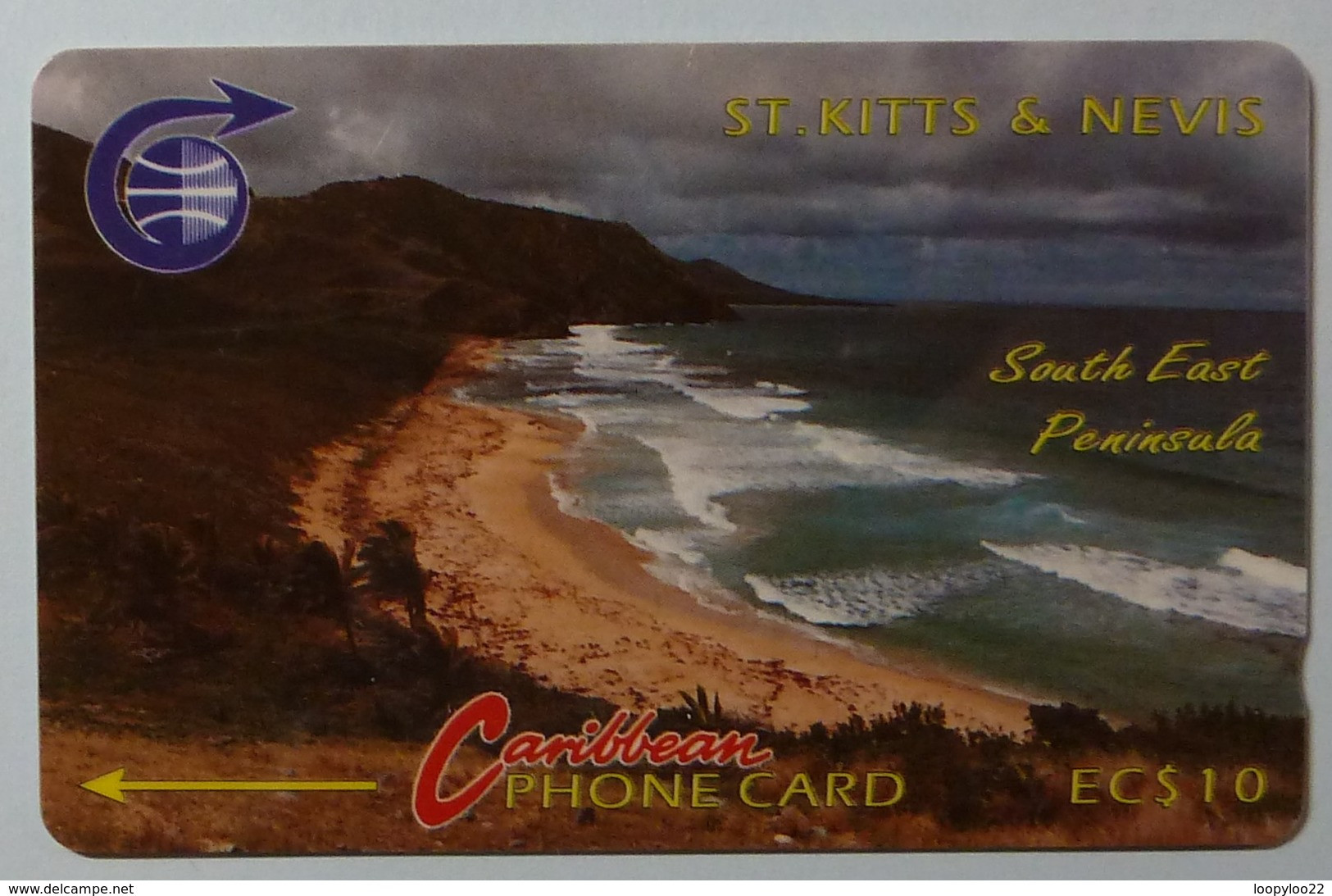 ST KITTS & NEVIS - GPT - $10 - 3CSK (error) - South East Peninsula - Mint - St. Kitts En Nevis