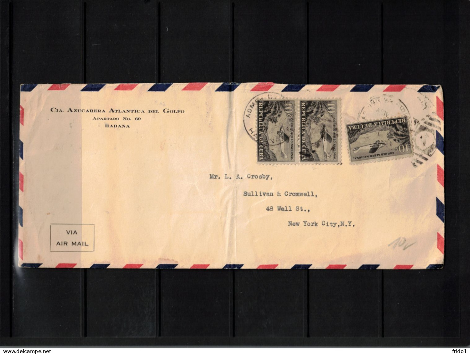 Cuba Interesting Airmail Letter To USA - Poste Aérienne