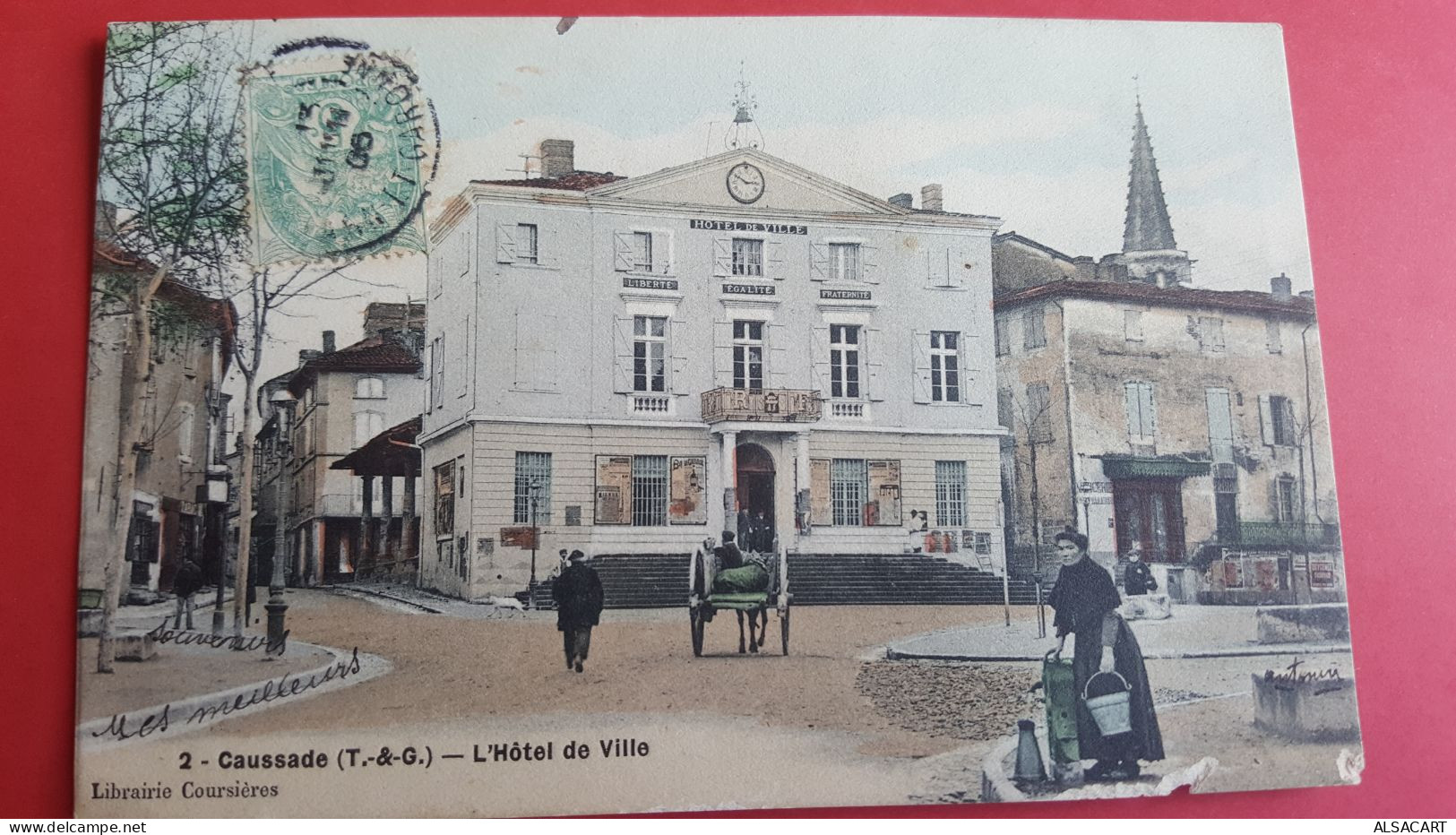 Caussade , Hotel De Ville , Attelage - Caussade
