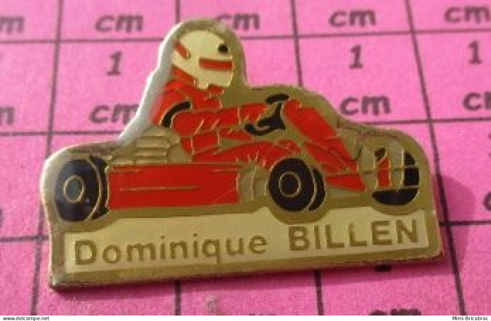 2017 Pin's Pins / Beau Et Rare / SPORTS / KARTING PILOTE DOMINIQUE BILLEN - Automovilismo - F1