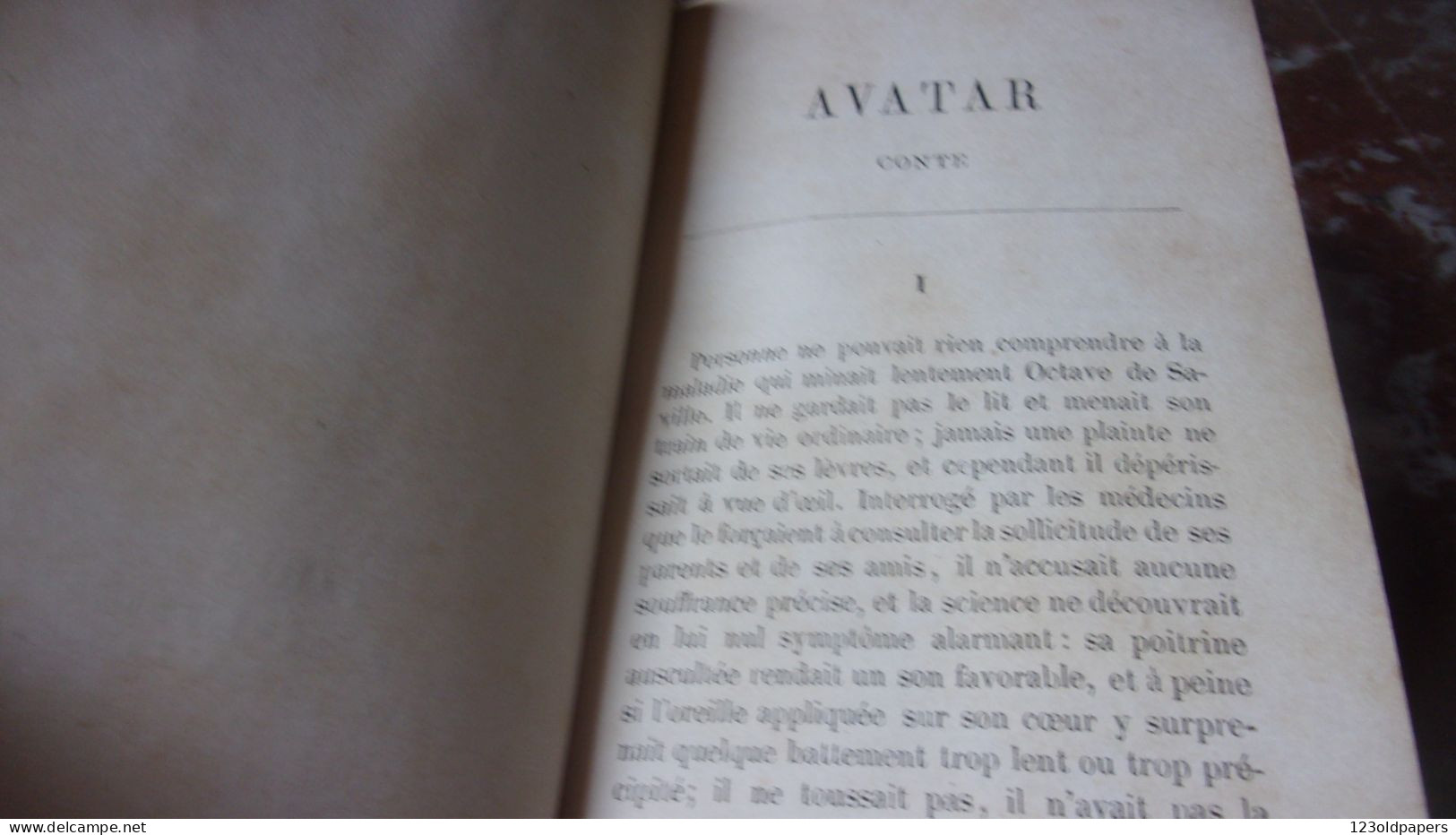 EO 1857 HETZEL THEOPHILE GAUTIER AVATAR. Edition Spéciale Pour La France, Interdite Pour L'Étranger - 1801-1900