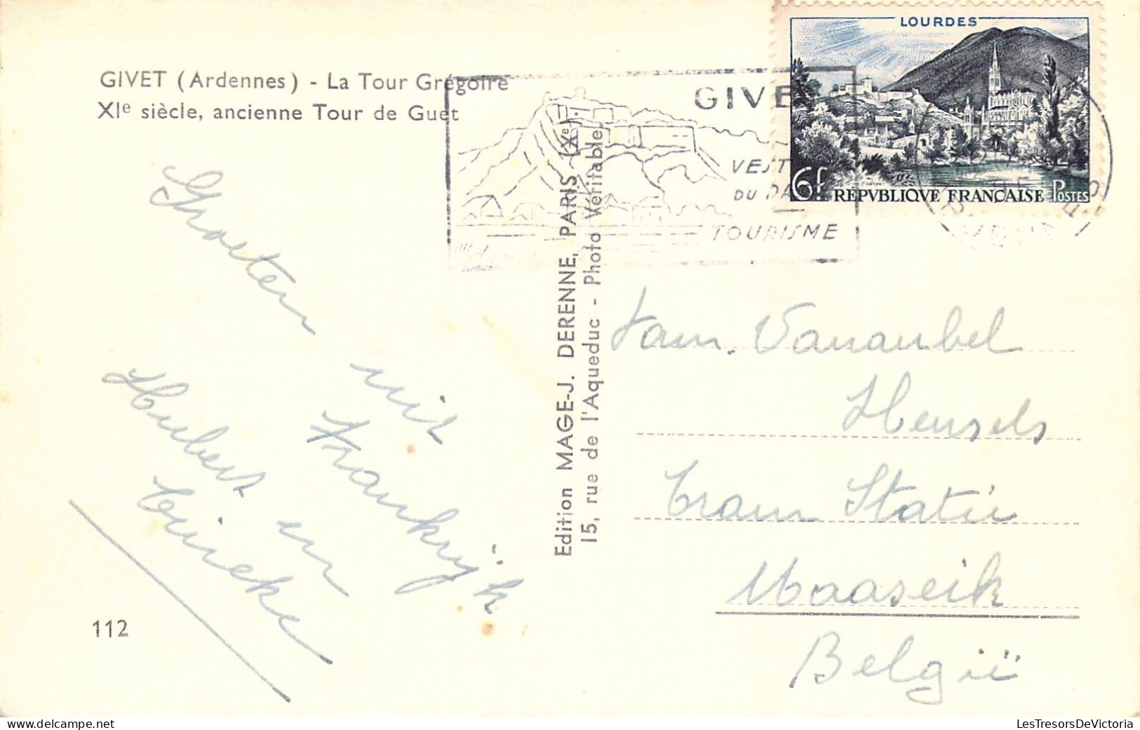 FRANCE - 08 - GIVET - Tour Grégoire XIe Siècle Ancienne Tour De Guet - Edition MAGE J DERENNE  - Carte Postale Ancienne - Givet