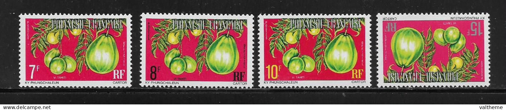 POLYNESIE  ( OCPOL - 1120 ) 1977   N° YVERT ET TELLIER  N° 5B/8B    N** - Officials