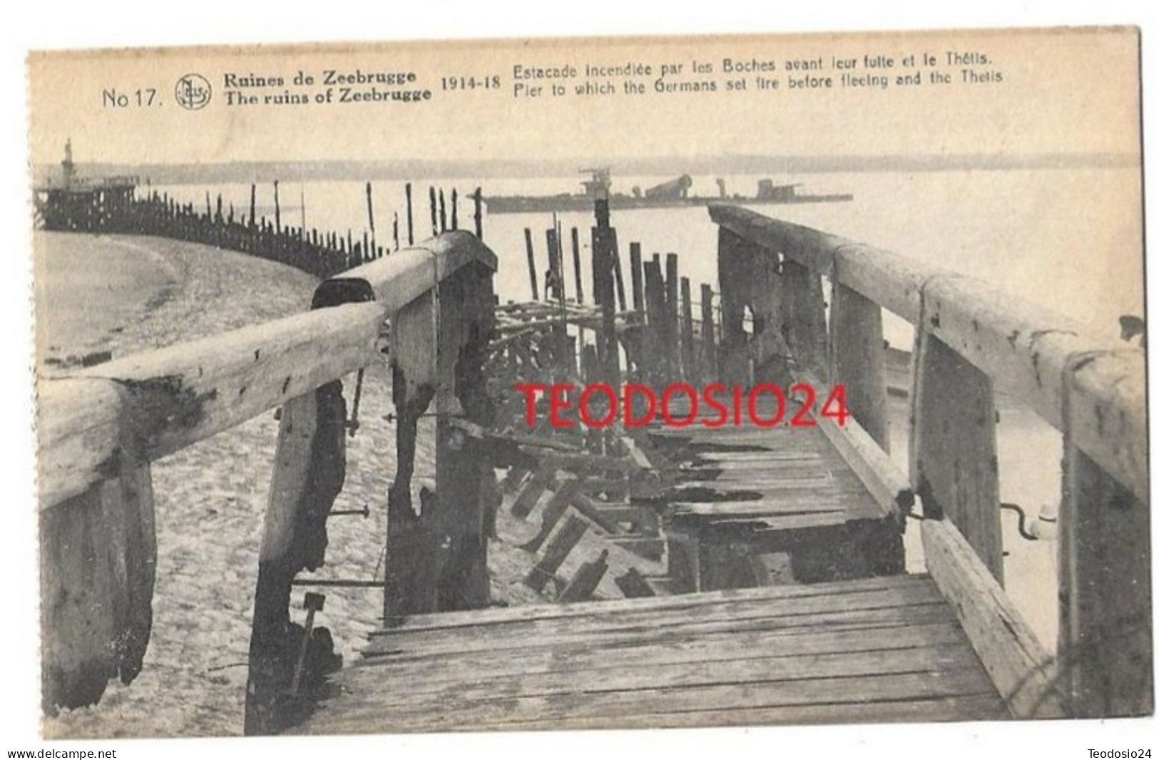 Ruines De Zeebrugge - Estacade Incendiée - Zeebrugge