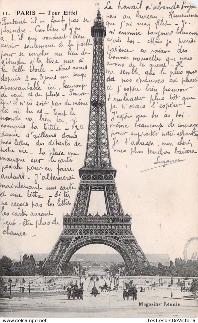 FRANCE - 75 - PARIS - Tour Eiffel - Carte Postale Ancienne - Eiffelturm