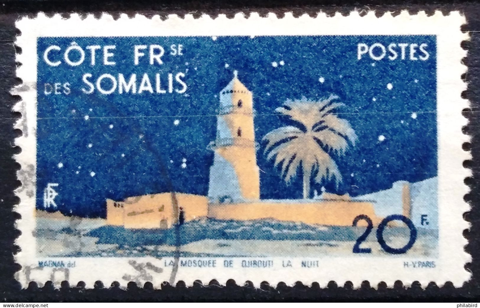 COTES DES SOMALIS                      N° 281                        OBLITERE - Oblitérés