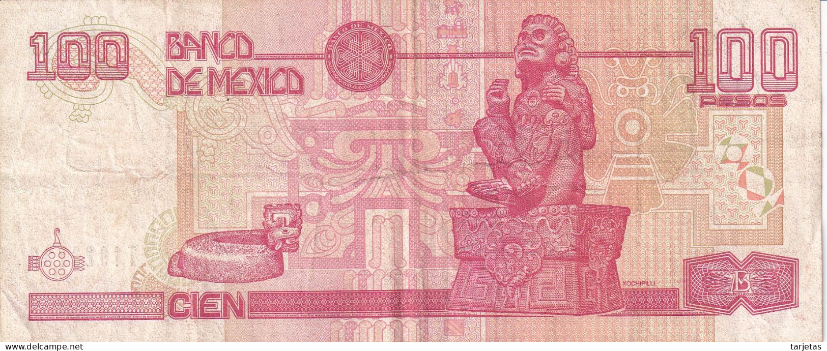 BILLETE DE MEXICO DE 100 PESOS DEL AÑO 2004 (BANKNOTE) - Mexique