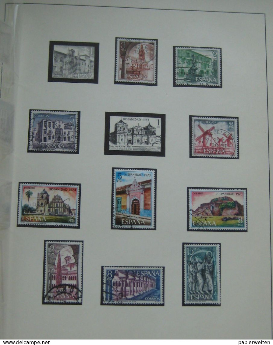 Spain - small collection ca. 1973 - ? / **/*/o in Linder-Album