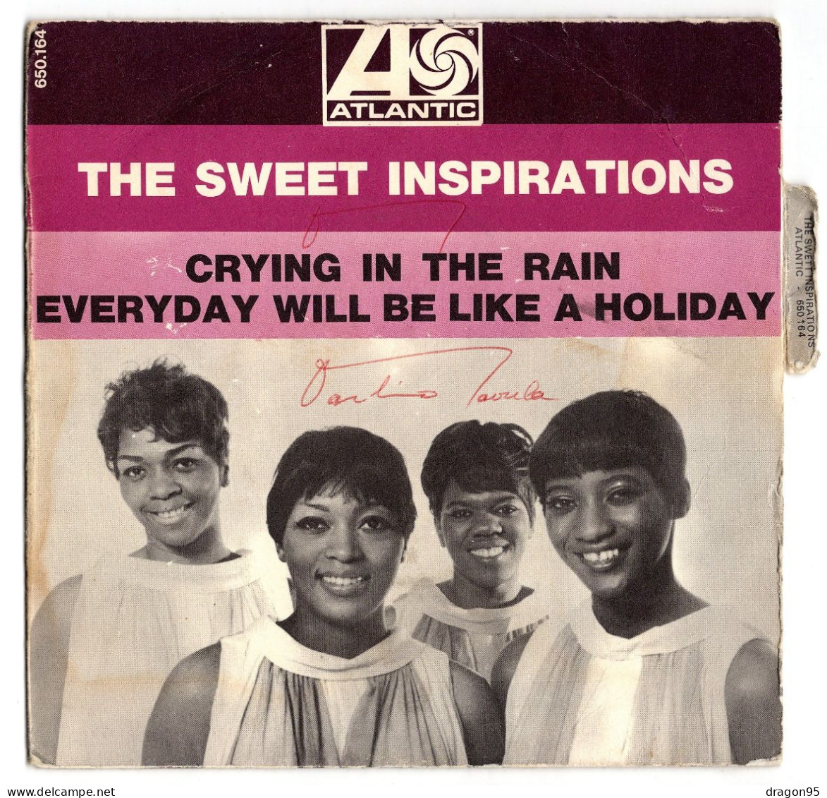 SP The SWEET INSPIRATIONS : Crying In The Rain - Atlantic ATL 650.164 - 1969 - Soul - R&B