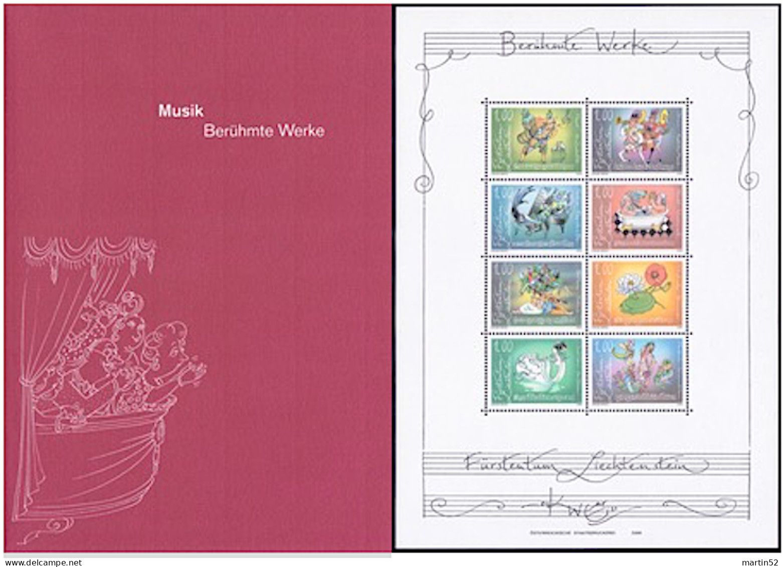 Liechtenstein 2006: Berühmte Komponisten Compositeur Célébres Famous Composer Zu 1359-66 Mi 1416-26 Yv 1361-68 ** MNH (Z - Musique