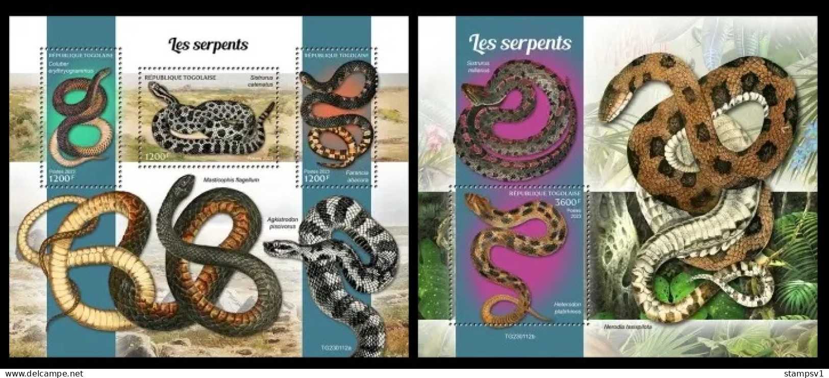 Togo  2023 Snakes. (112) OFFICIAL ISSUE - Serpents