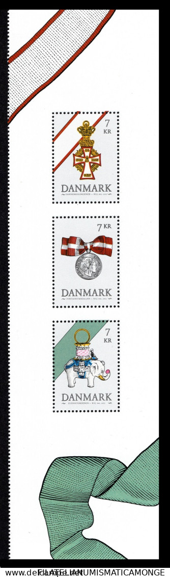 Dinamarca 2015 Correo 1786/88a **/MNH Honores Daneses. (3sellos)  - Nuovi