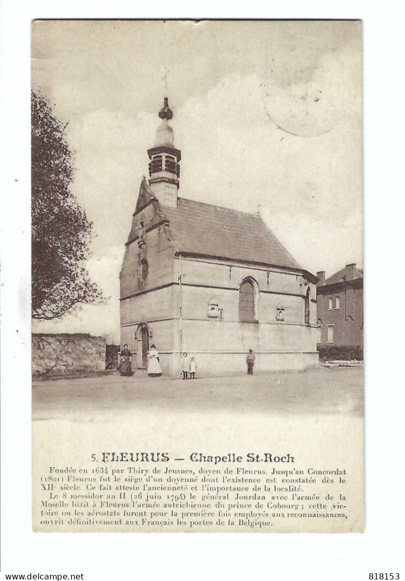 5 FLEURUS  -   Chapelle St-Roch - Fleurus