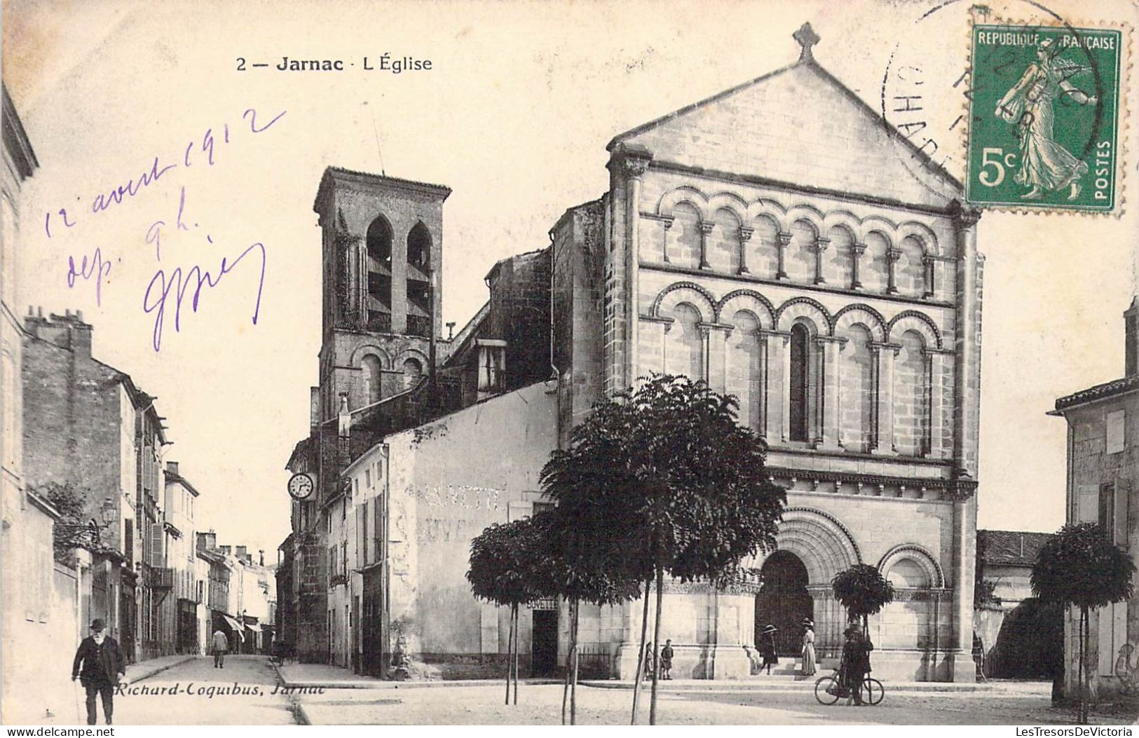 FRANCE - 16 - JARNAC - L'Eglise  - Carte Postale Ancienne - Jarnac