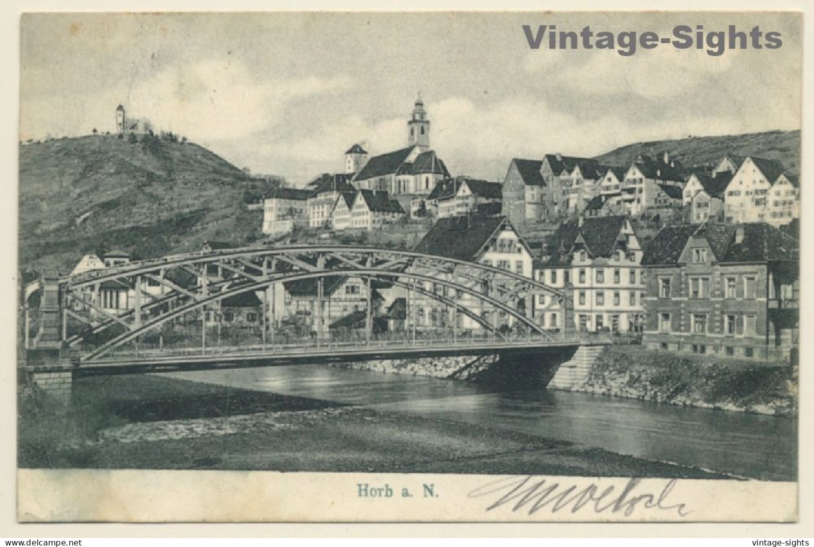 Horb Am Neckar / Germany: Partial View - Bridge - Bahnpost (Vintage PC 1900s) - Horb