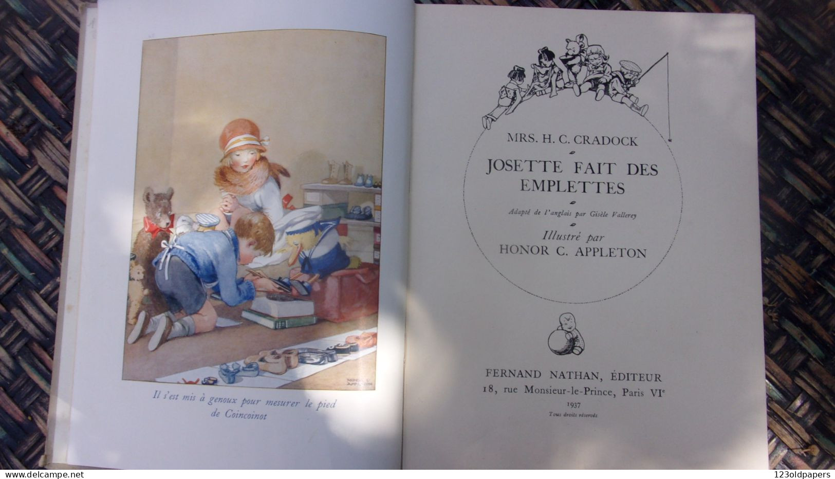 ENFANTINA Josette Fait Des Emplettes. Adapté De L'anglais Par Gisèle Vallerey. Illustré Par Honor C. Appleton. - 1901-1940