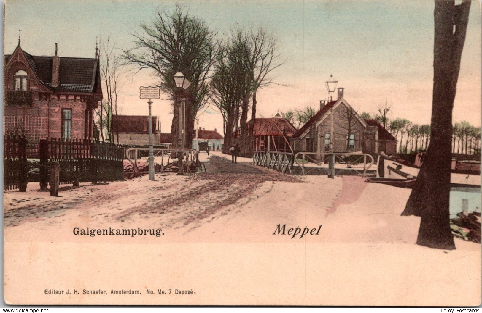 Meppel, Galgenkampbrug J.H. Schaefer (DR) - Meppel