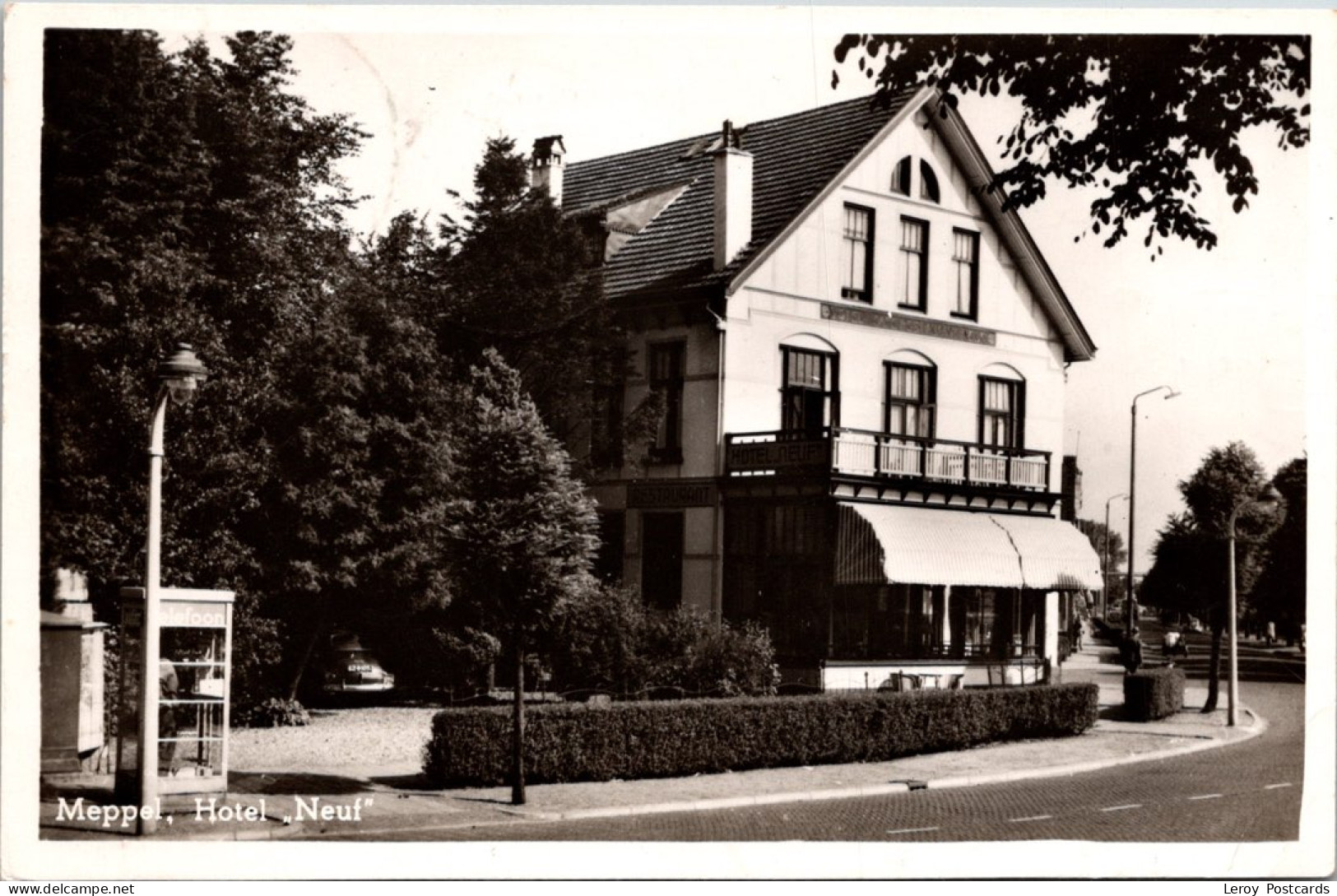 Meppel, Hotel ‘Neuf’ 1957 (DR) - Meppel