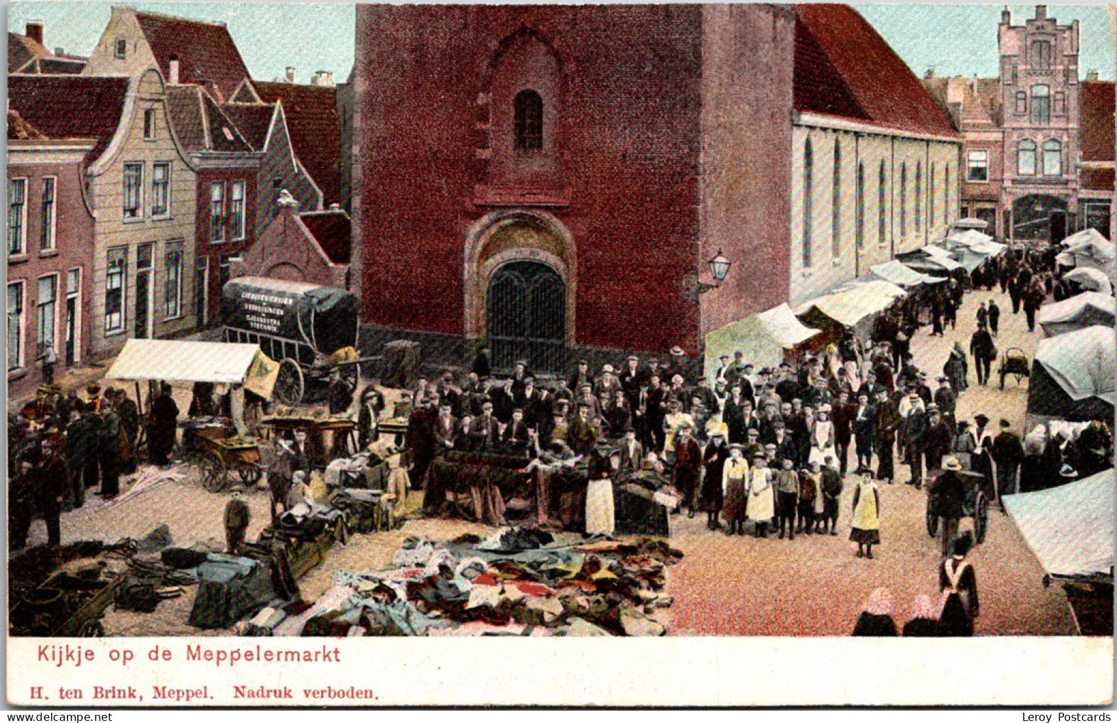 Meppel, Kijkje Op De Meppelermarkt Met Volk (DR) - Meppel