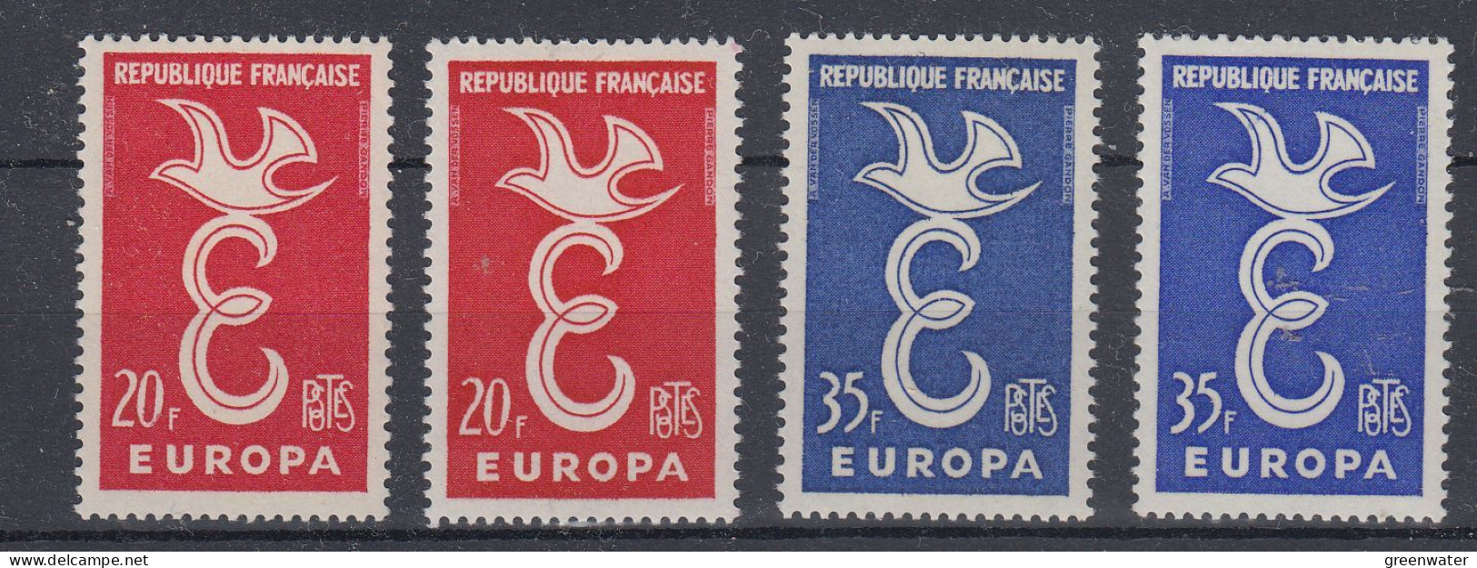 Europa Cept 1958 France  2v (2x) ** Mnh (58957) - 1958