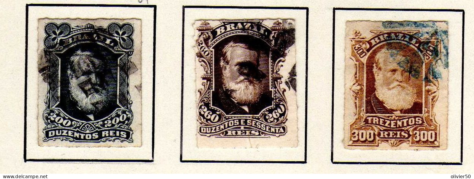 Bresil  (1878-79)-    Empereur Don Pedro II - Obliteres - Used Stamps