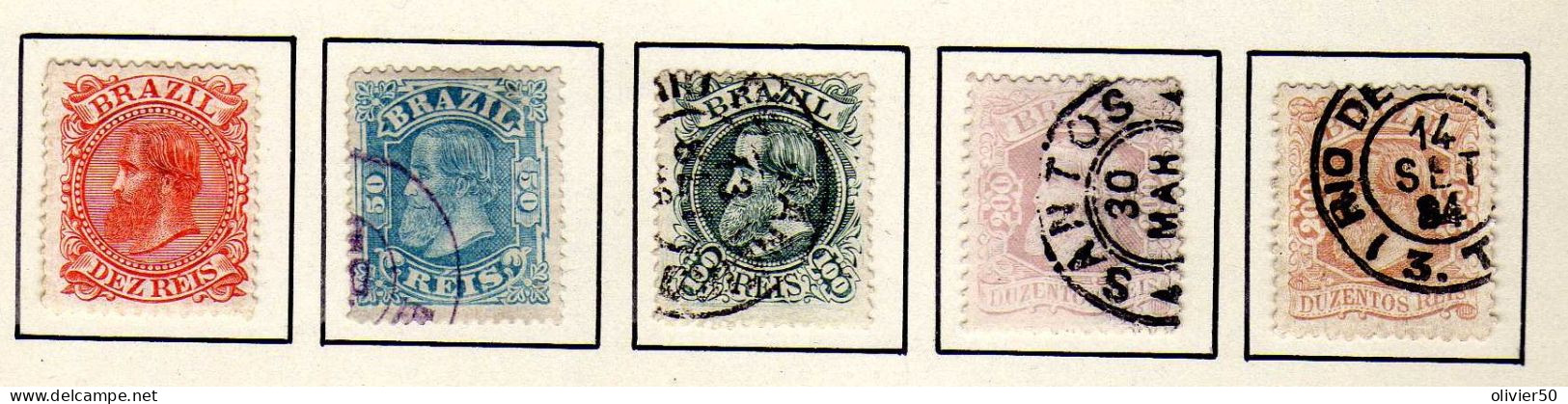 Bresil  (1882-85) -   Empereur Don Pedro II - Obliteres - Used Stamps