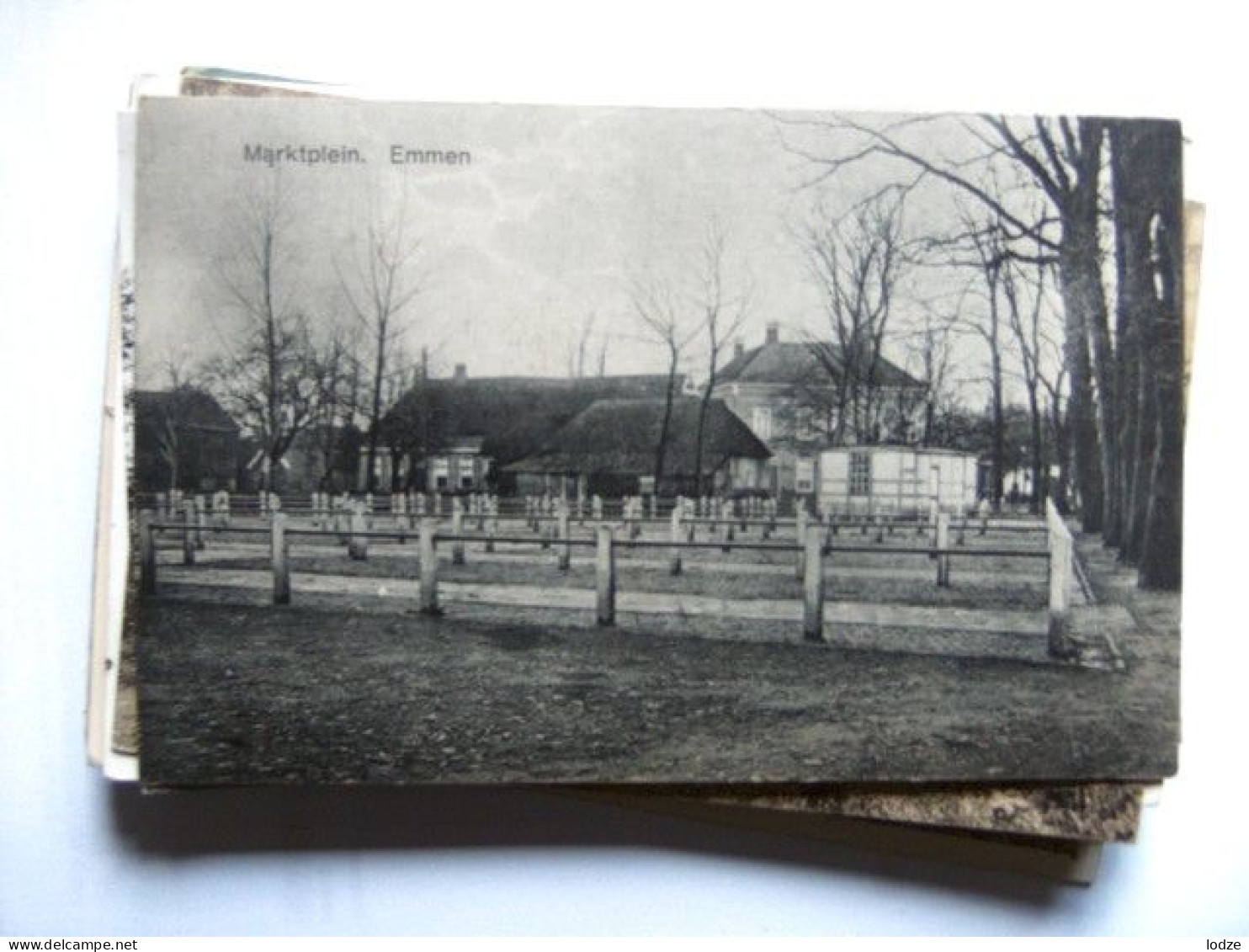 Nederland Holland Pays Bas Emmen Met Marktplein 1924 - Emmen