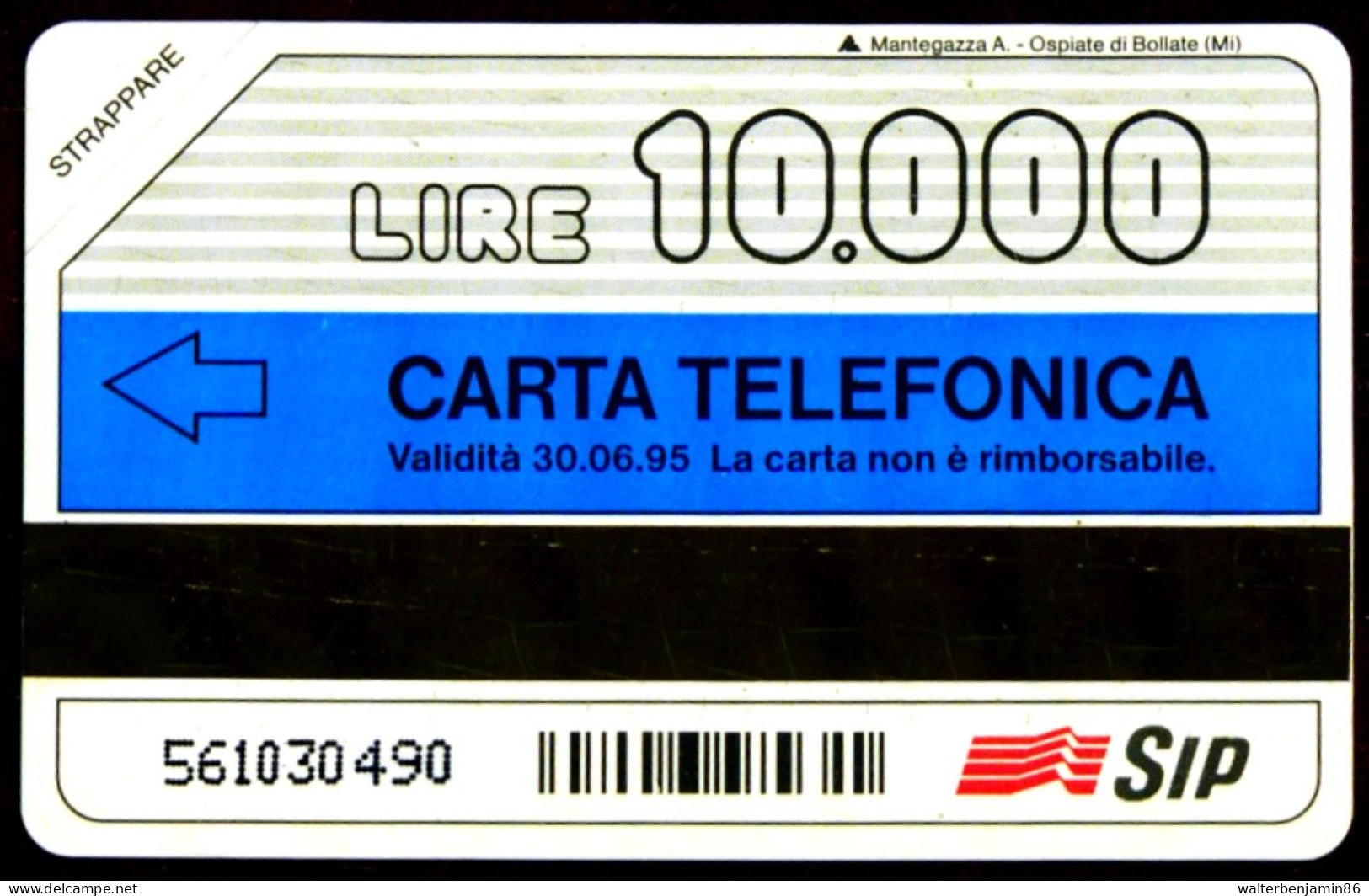 G 266 C&C 2304 SCHEDA TELEFONICA NUOVA MAGNETIZZATA FAO 10.000 L. VARIANTE FALLA BIANCA - Erreurs & Variétés