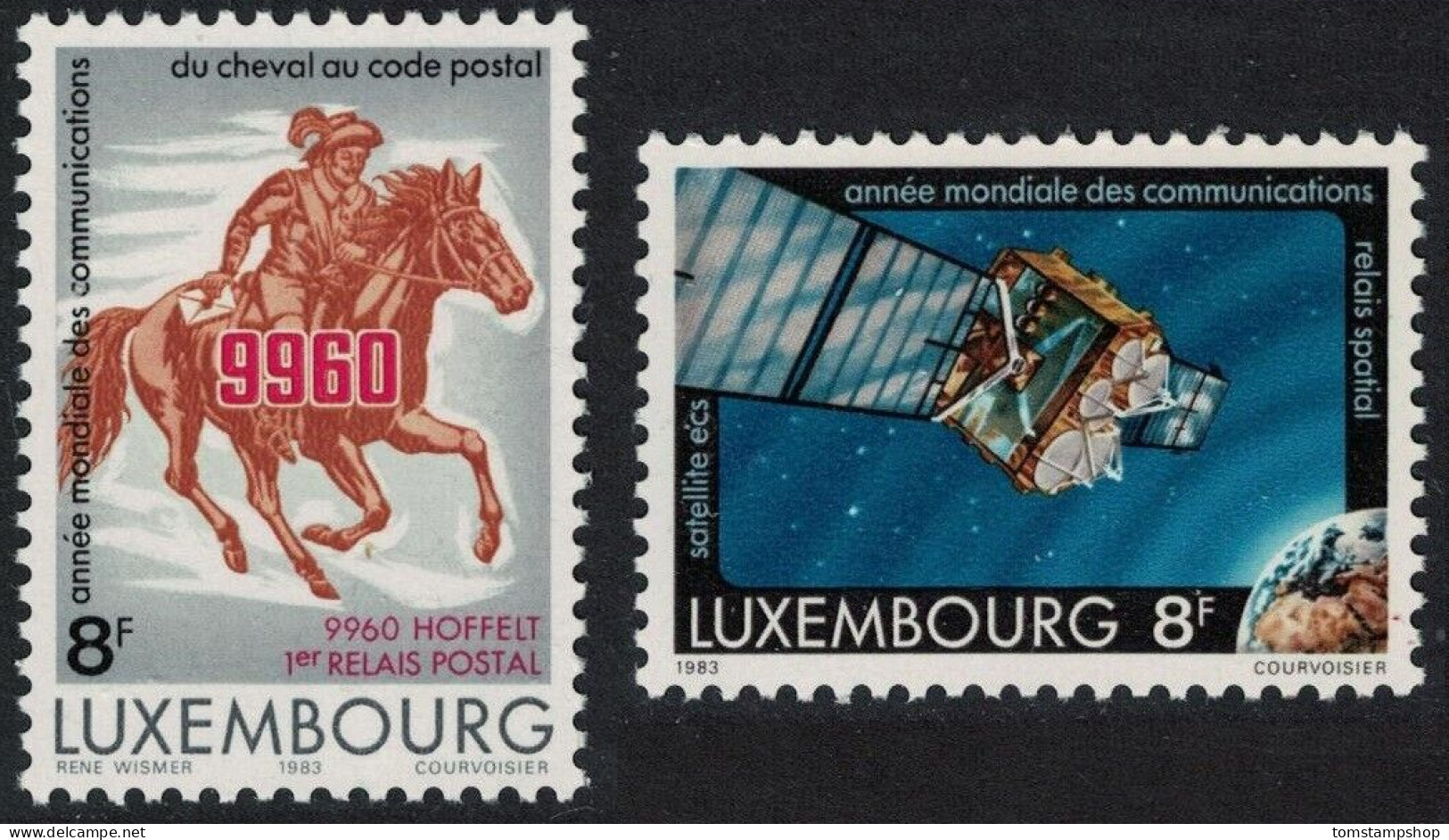 Luxembourg 1983 Communications,Postal Services,Horse,Satellite,Space MNH - Autres & Non Classés