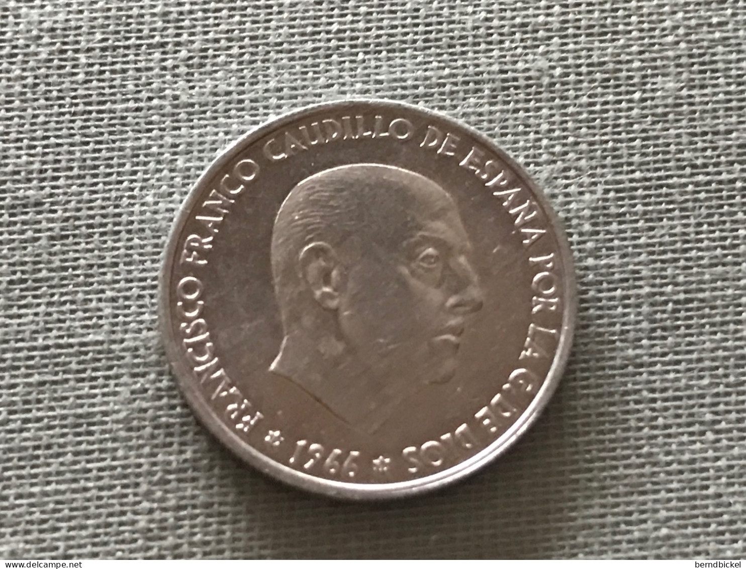 Münzen Münze Umlaufmünze Spanien 50 Centimos 1966 Im Stern 67 - 50 Céntimos