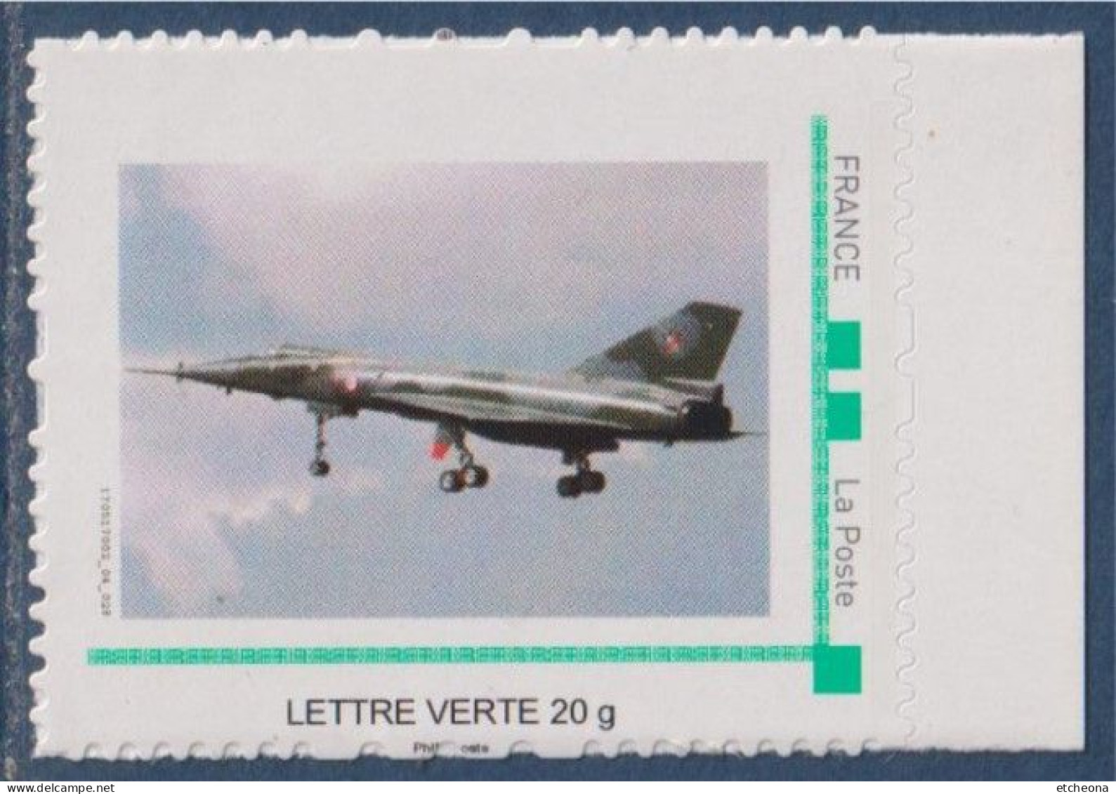 Mirage IV En Vol Type Lettre Verte Cadre Vert MonTimbraMoi Neuf - Nuovi