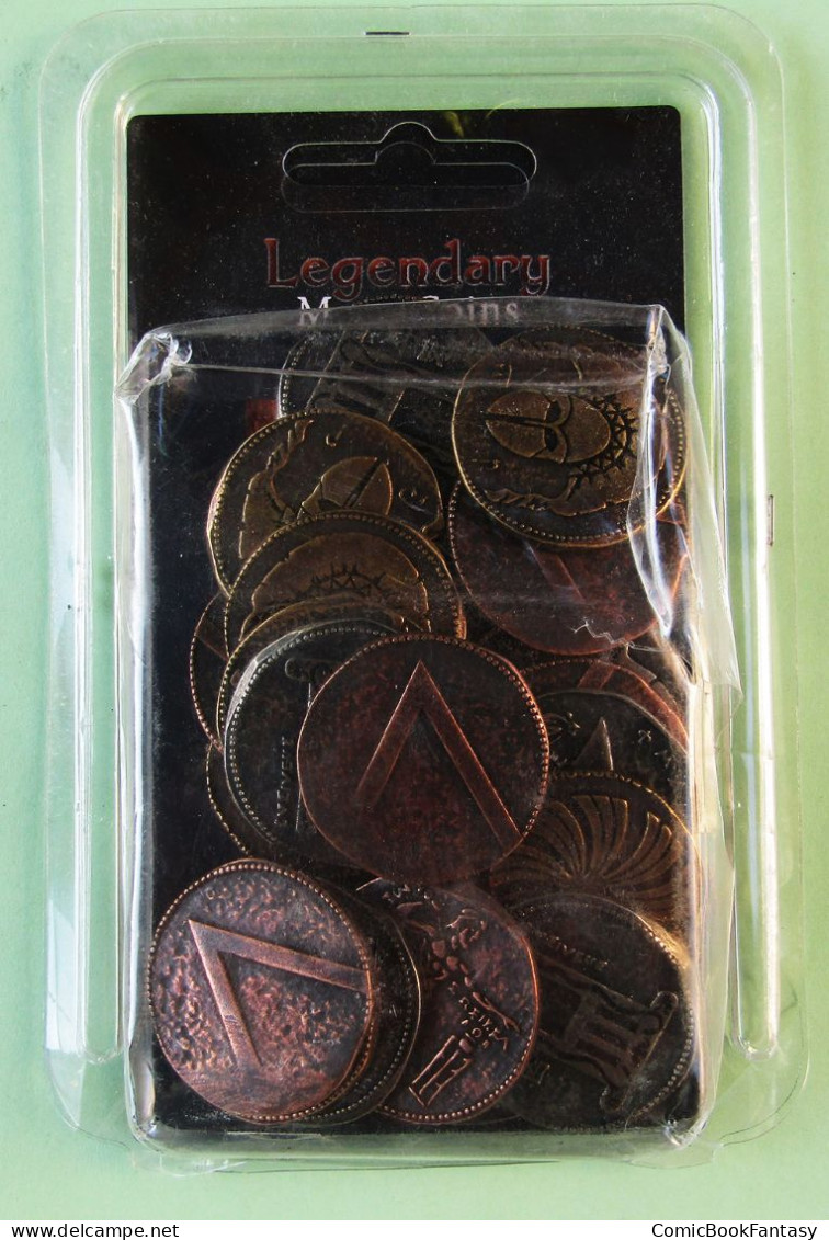 Spartan Coin Set Legendary Metal Coins For Elysium, Cyclades, Peloponnes & Other - Non Classés